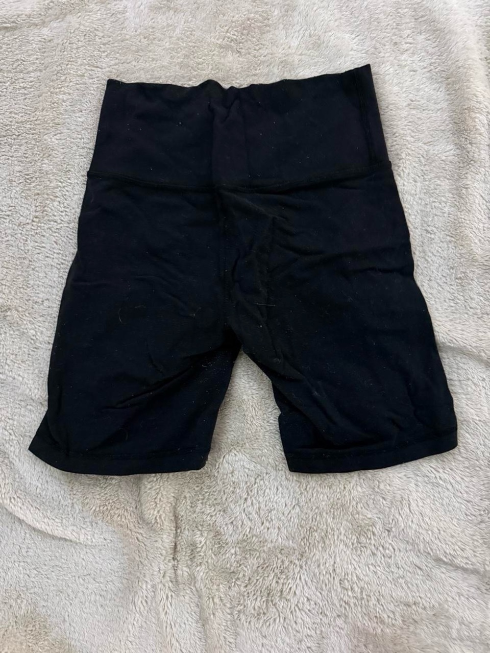High-Rise Black Women's Athletic Bike Shorts